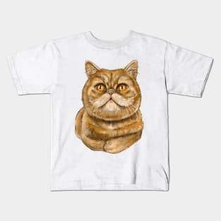 Exotic Shorthair cat Kids T-Shirt